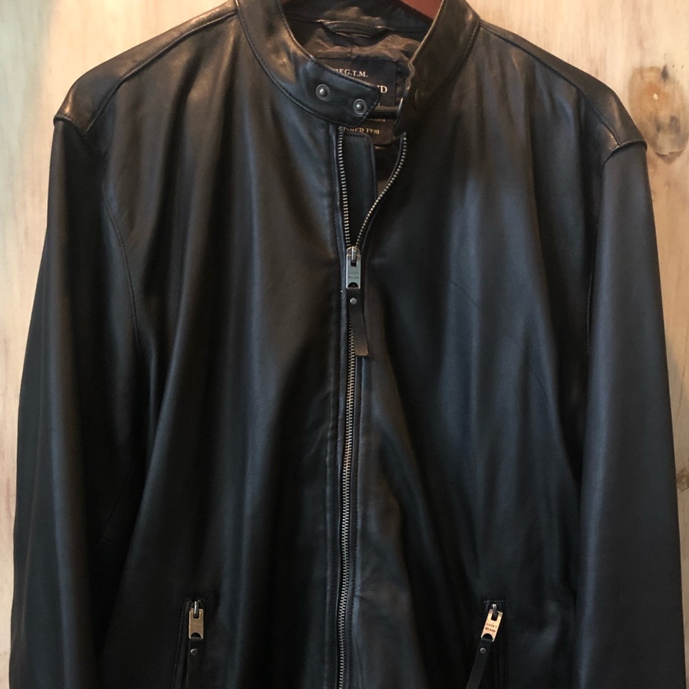 Lucky Brand Black Label Bonneville Leather Jacket